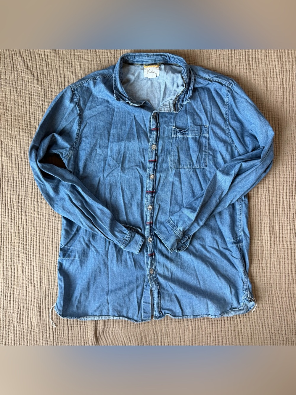 Koto denim button up